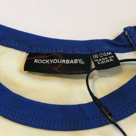 Rock Your Baby Take It Easy Tiger T-Shirt And Retro Tiger Trackpads Size 18-24 M - Picture 9 of 16